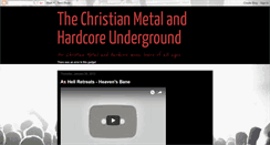 Desktop Screenshot of christianmetalandhardcoreunderground.blogspot.com