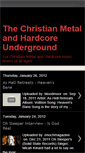 Mobile Screenshot of christianmetalandhardcoreunderground.blogspot.com