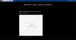 Desktop Screenshot of krishna-sudesh-comedy.blogspot.com