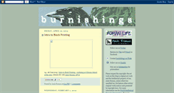 Desktop Screenshot of burnishings.blogspot.com