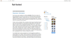 Desktop Screenshot of flat-footed.blogspot.com
