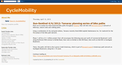 Desktop Screenshot of cyclemobility.blogspot.com