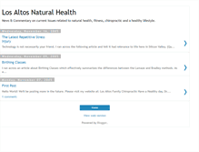 Tablet Screenshot of los-altos-natural-health.blogspot.com