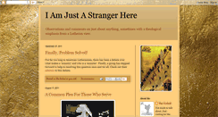 Desktop Screenshot of iamjustastrangerhere.blogspot.com