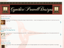 Tablet Screenshot of cynthiapowelldesigns.blogspot.com