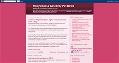 Desktop Screenshot of hollywoodpets.blogspot.com