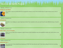 Tablet Screenshot of heavenonearthproject.blogspot.com