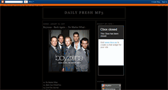 Desktop Screenshot of dailyfreshmp3.blogspot.com