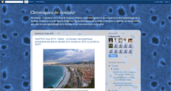 Desktop Screenshot of chroniquesdedouleur.blogspot.com