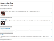 Tablet Screenshot of bronsoniusrex.blogspot.com
