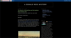 Desktop Screenshot of donaldrossmystery.blogspot.com