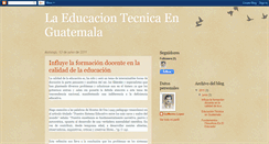 Desktop Screenshot of laeducaciontecnicaenguatemala.blogspot.com