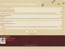 Tablet Screenshot of laeducaciontecnicaenguatemala.blogspot.com