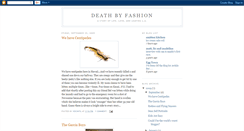 Desktop Screenshot of death-by-fashion.blogspot.com