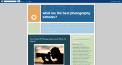 Desktop Screenshot of bestphotographyschools.blogspot.com