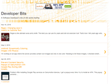 Tablet Screenshot of developerbits.blogspot.com