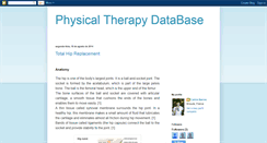 Desktop Screenshot of physicaltherapydatabase.blogspot.com