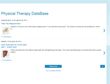 Tablet Screenshot of physicaltherapydatabase.blogspot.com