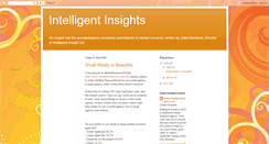 Desktop Screenshot of intelligentinsights.blogspot.com