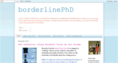 Desktop Screenshot of borderlinephd.blogspot.com