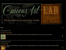 Tablet Screenshot of curiousartlab.blogspot.com