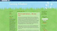 Desktop Screenshot of lovingalkaline.blogspot.com