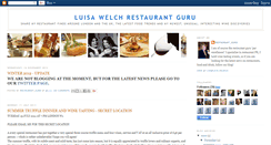 Desktop Screenshot of luisawelchrestaurantguru.blogspot.com