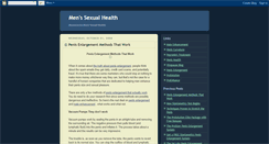 Desktop Screenshot of mens-sexual-health.blogspot.com