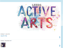 Tablet Screenshot of leedsactivearts.blogspot.com