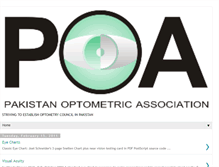 Tablet Screenshot of pakistanoptometricassociation.blogspot.com