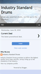 Mobile Screenshot of industrystandarddrums.blogspot.com