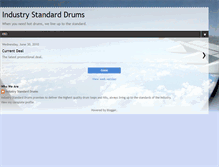 Tablet Screenshot of industrystandarddrums.blogspot.com