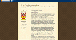 Desktop Screenshot of cruzfamilyconnection.blogspot.com