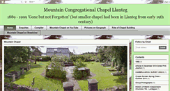 Desktop Screenshot of mountainchapelllanteg.blogspot.com