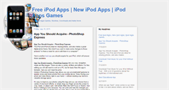 Desktop Screenshot of ipod-app.blogspot.com