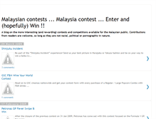 Tablet Screenshot of malaysian-contests.blogspot.com