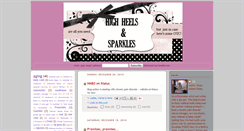 Desktop Screenshot of highheelsandsparkles.blogspot.com