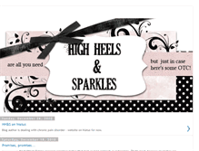 Tablet Screenshot of highheelsandsparkles.blogspot.com