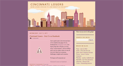 Desktop Screenshot of cincinnatilosers.blogspot.com