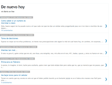 Tablet Screenshot of denuevohoy.blogspot.com