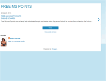 Tablet Screenshot of freemspointsreward.blogspot.com