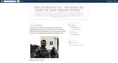 Desktop Screenshot of deuxiemevie.blogspot.com