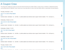 Tablet Screenshot of acouponcrew.blogspot.com