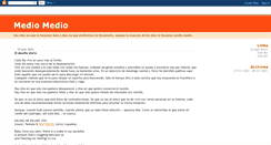 Desktop Screenshot of mediomedio.blogspot.com