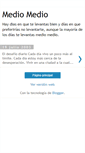 Mobile Screenshot of mediomedio.blogspot.com