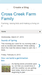 Mobile Screenshot of crosscreekfarmfamily.blogspot.com