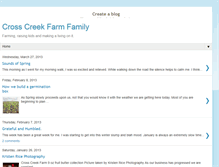 Tablet Screenshot of crosscreekfarmfamily.blogspot.com