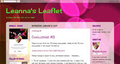 Desktop Screenshot of leannasleaflet.blogspot.com