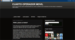 Desktop Screenshot of cuartooperador.blogspot.com