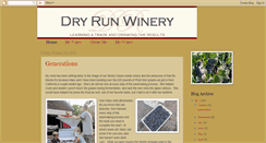 Desktop Screenshot of dryrunwinery.blogspot.com